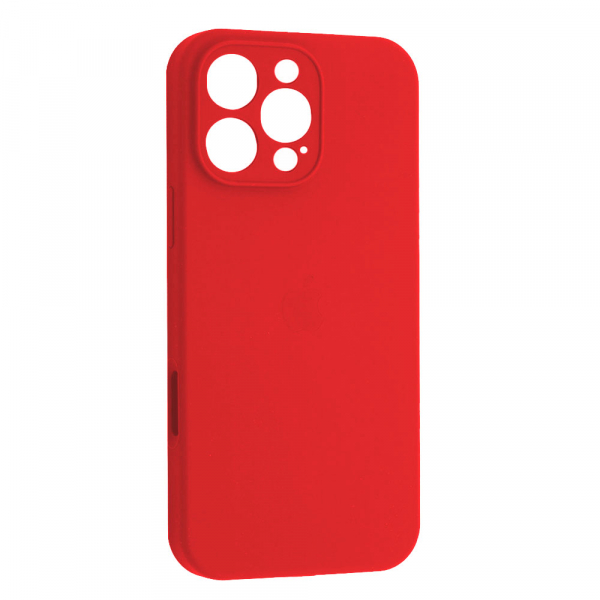 Silicone Case Full Camera Protective (AA) для iPhone 16 Pro Max (Red)-0